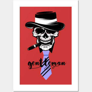 gentleman skull Posters and Art